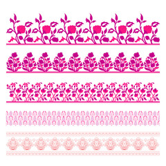Engraving hand drawn floral 
