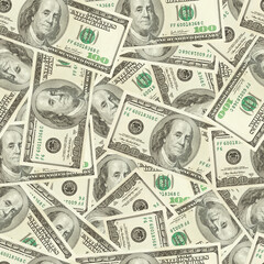 US Dollars money seamless background.