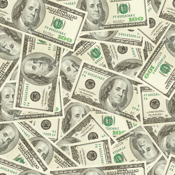 US Dollars Money Seamless Background.