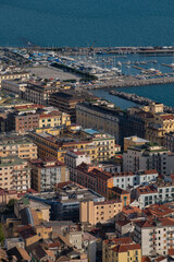 Fototapeta na wymiar Salerno: buildings view from above