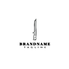 military knifes logo cartoon icon design template isolated simple vector illustration
