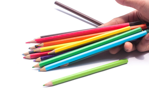 An image of set of color pencils