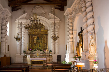  Interior of Church of Sant Caterina in Taormina, Sicily, Italy