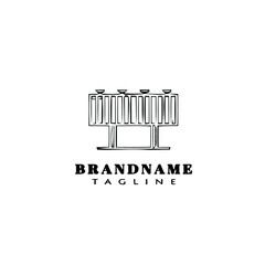 hoarding logo cartoon icon design template black isolated vector illustration