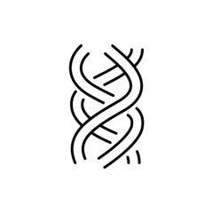 Collagen formule color line icon. Pictogram for web page