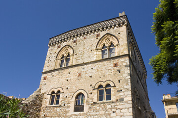 Fototapeta na wymiar Palazzo Duchi of Santo Stefano in Taormina, Sicily, Italy
