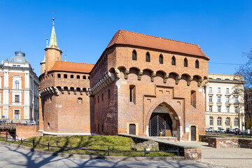 Fototapeta na wymiar gothic Bastion, Old town, Kraków, (UNESCO), Poland