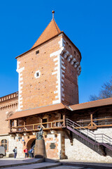 gothic medieval fortification, Old town, Kraków, (UNESCO), Poland
