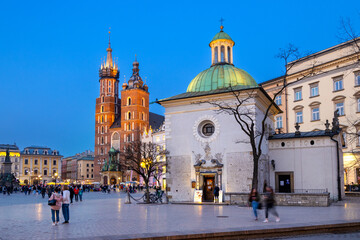 st Wojciech chapel, St. Mary's Basilica on the Main square, Kraków, (UNESCO), Poland