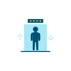 Elevator flat element design, Vector and Illustration.