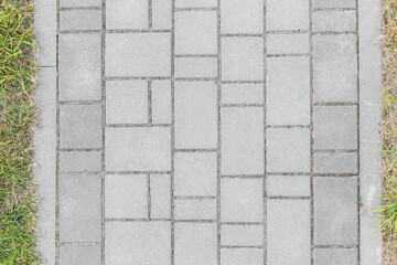 Gray sidewalk tile street stone city road abstract urban pattern design texture paving background