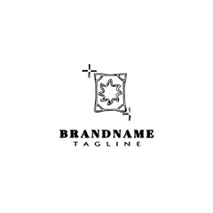 tarot card logo icon design template vector illustration