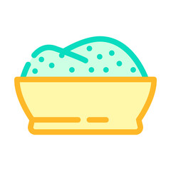 powder spirulina color icon vector. powder spirulina sign. isolated symbol illustration