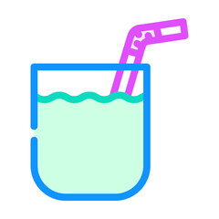 Fototapeta premium drink healthy beverage color icon vector. drink healthy beverage sign. isolated symbol illustration