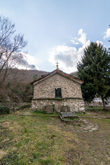 Obraz premium Cherapish monastery located in the gorge of Iskar river