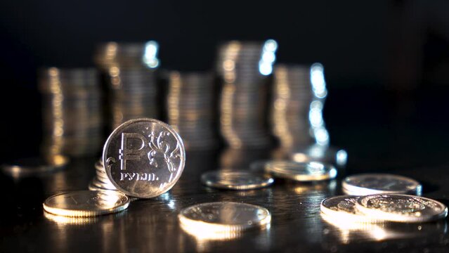 The fall of the Russian ruble. Russian ruble.