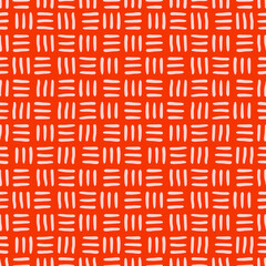 Orange seamless pattern with pink stripes woven design.