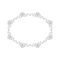 floral ornamental frame