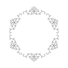 floral ornamental frame