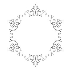 floral ornamental frame