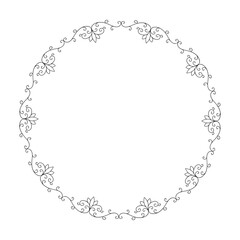 floral ornamental frame