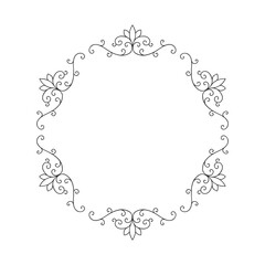 floral ornamental frame