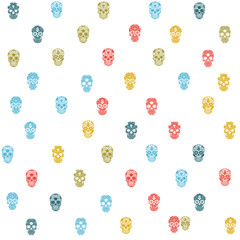 skull pattern, skull seamless background texture