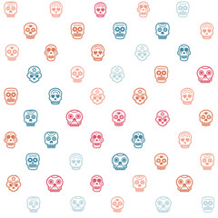skull pattern, skull seamless background texture