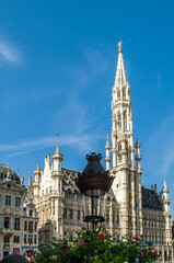 Fototapeta na wymiar Beautiful Grand Place in Brussels, Belgium