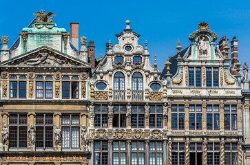 Fototapeta na wymiar Beautiful Grand Place in Brussels, Belgium