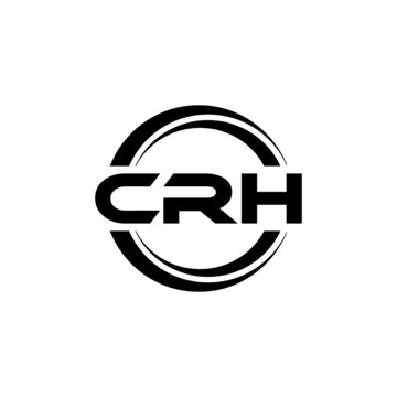 CRH letter logo design with white background in illustrator, vector logo modern alphabet font overlap style. calligraphy designs for logo, Poster, Invitation, etc.
