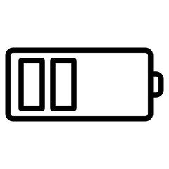 battery level outline style icon