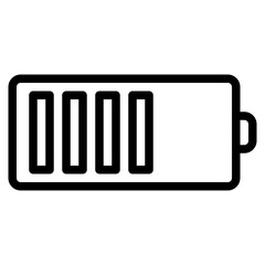 battery outline style icon