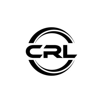 CRL letter logo design with white background in illustrator, vector logo modern alphabet font overlap style. calligraphy designs for logo, Poster, Invitation, etc.