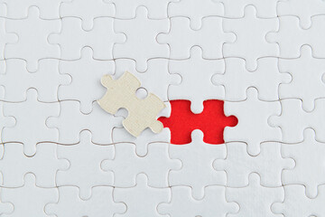 The last piece of jigsaw puzzle