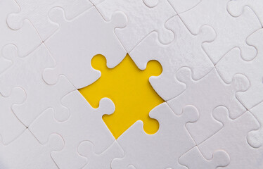 Fototapeta premium The missing piece of the jigsaw puzzle