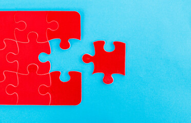 The last piece of jigsaw puzzle