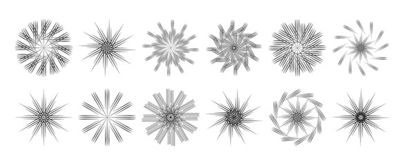 Sunburst set. Big collection sunburst best quality. 