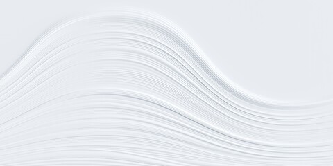 White background with 3d effect Decorative panel 3d illustration