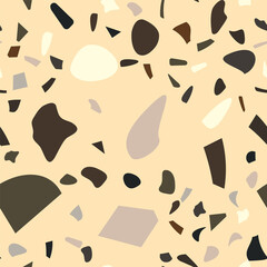 Colorful terrazzo flooring vector seamless in modern style.  Graphic modern pattern.  Seamless vector background.