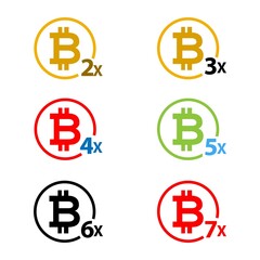 Double money icon vector. Flat design. Vector Illustration on white background.	