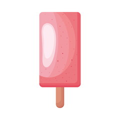 pink ice cream in stick