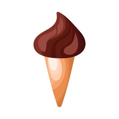 chocolate ice cream cone