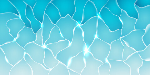 Sea transparent water illustration