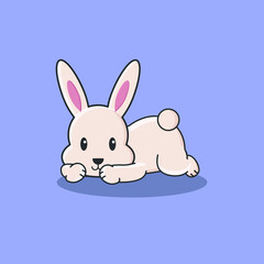rabbit bunny cartoon egg easter cute background vector poster animal sale pet icon character drawing