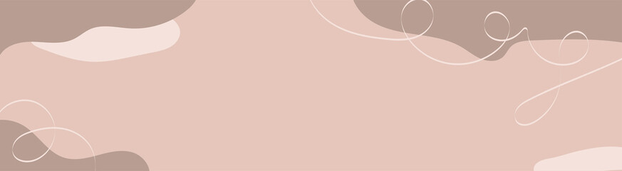 ​
Neutral background in a minimalist style. A stylish template with abstract shapes and lines in solid pastel colors. Modern vector illustration