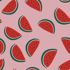seamless watermelon pattern