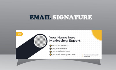  Email signature collection design Template or email footer