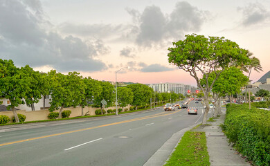 An ordinary street in Hawaii, USA