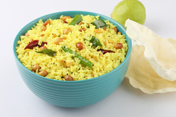 Lemon Rice, South Indian recipe
